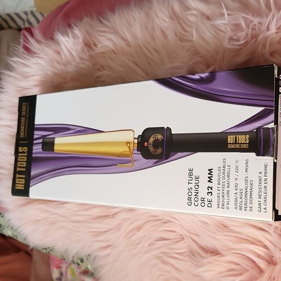 Brand New HOT TOOLS GOLD LARGE TAPERED WAND- 1 1/4" - Picture 2 of 4